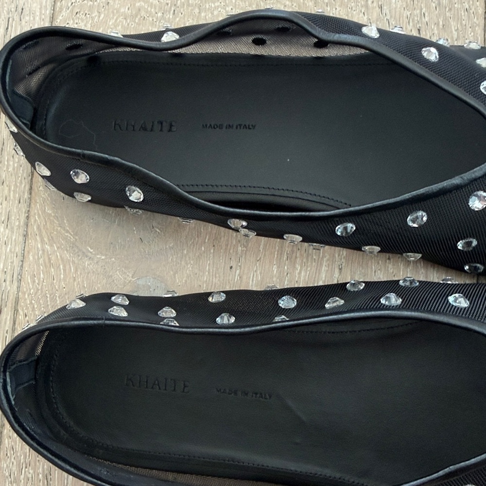 Khaite Marcy Flats in Black Size 38.5 - Picture 6 of 7